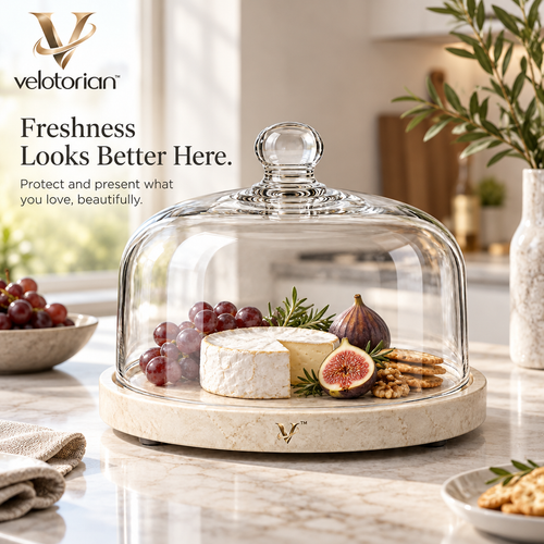 velotorian™ Aurevane Glass Cake Display Dome — view 1