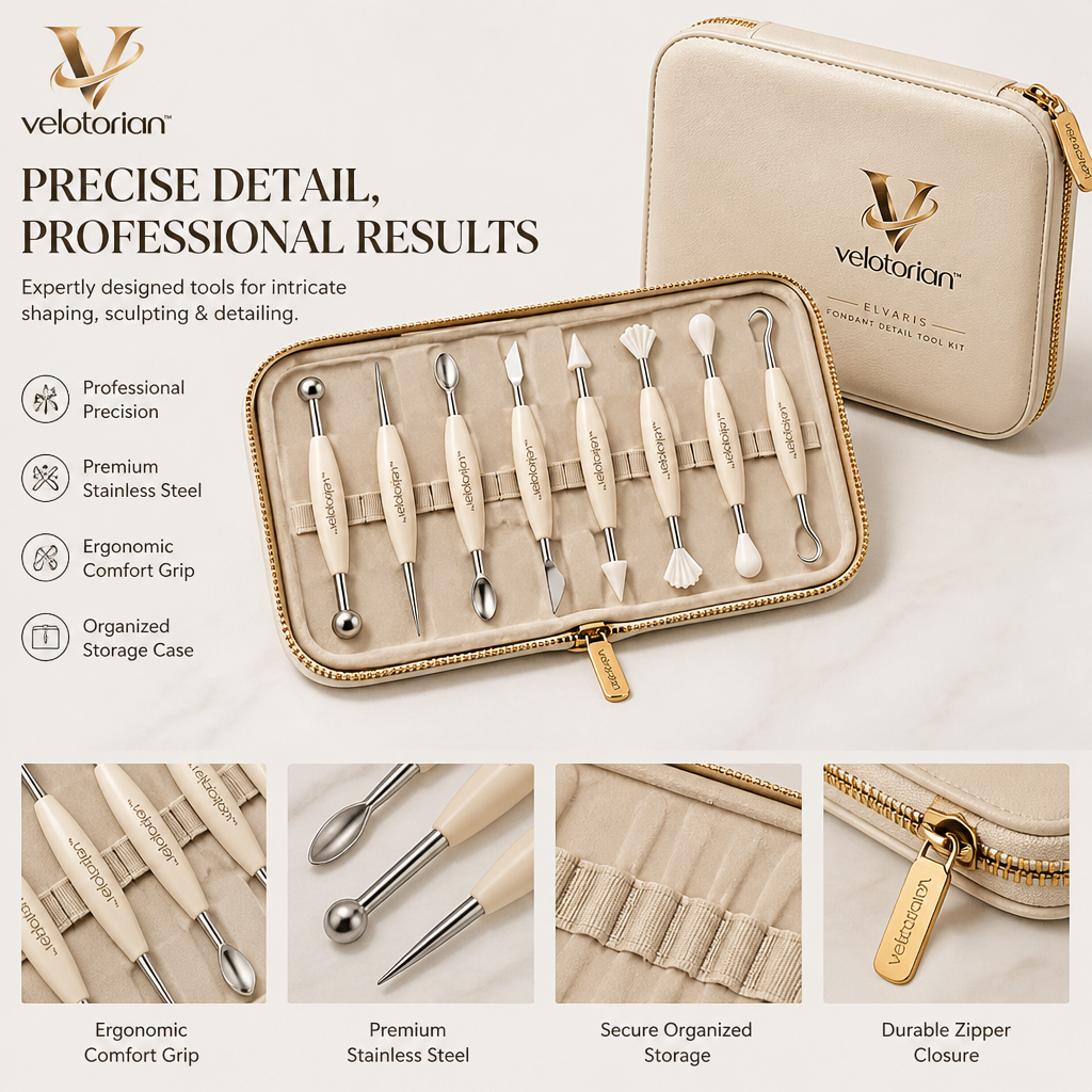 velotorian™ Elvaris Fondant Detail Tool Kit — view 7