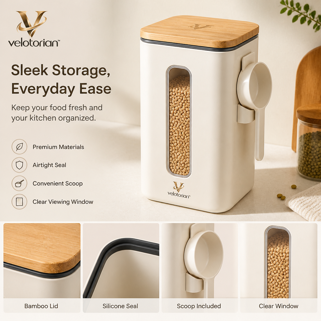 velotorian™ Vellaris Airtight Flour Canister — view 3