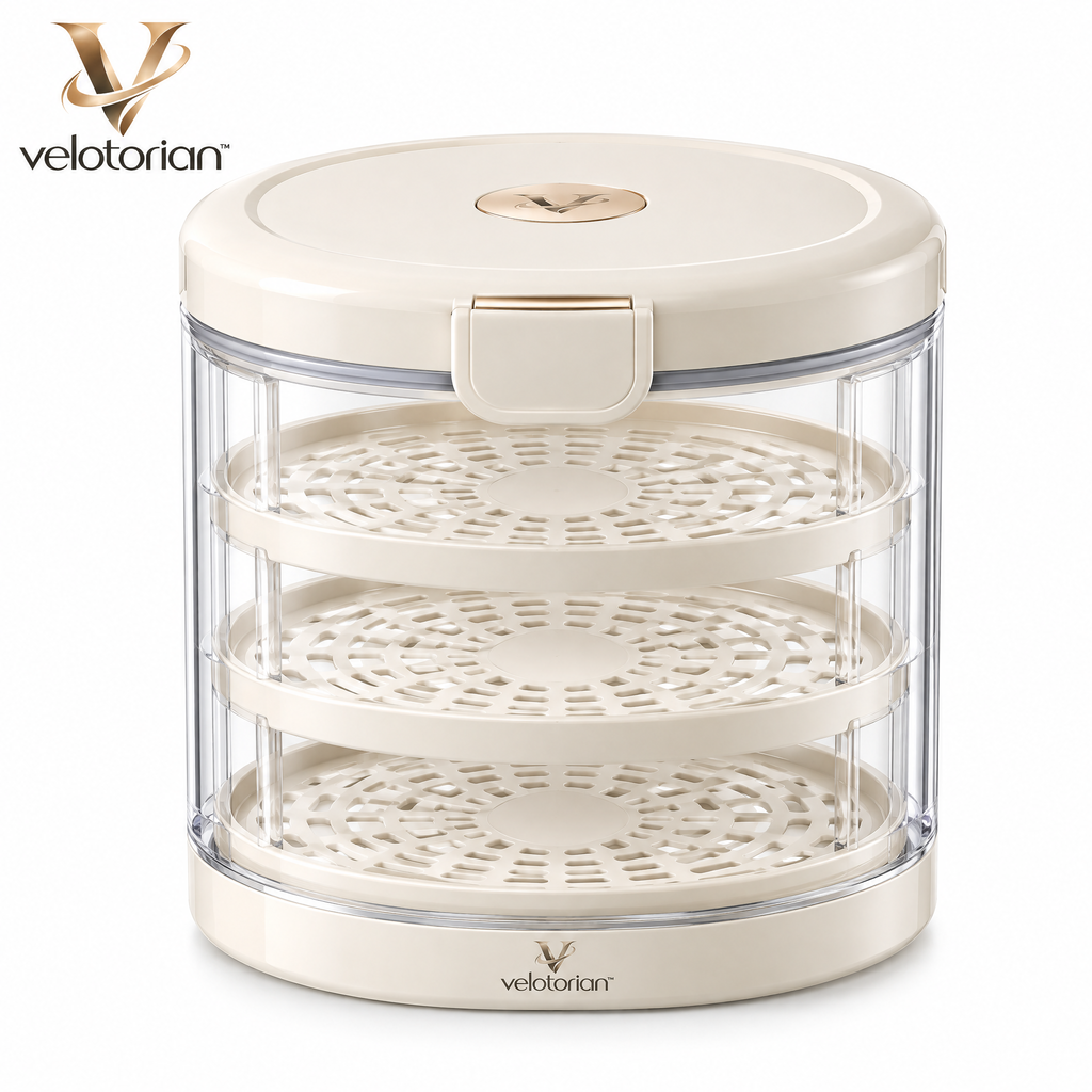 velotorian™ Calvera Layered Cookie Keeper — white background