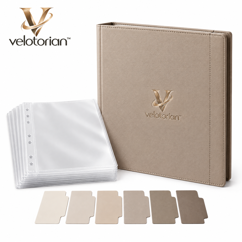 velotorian™ Orlisse Magnetic Recipe Binder — white background