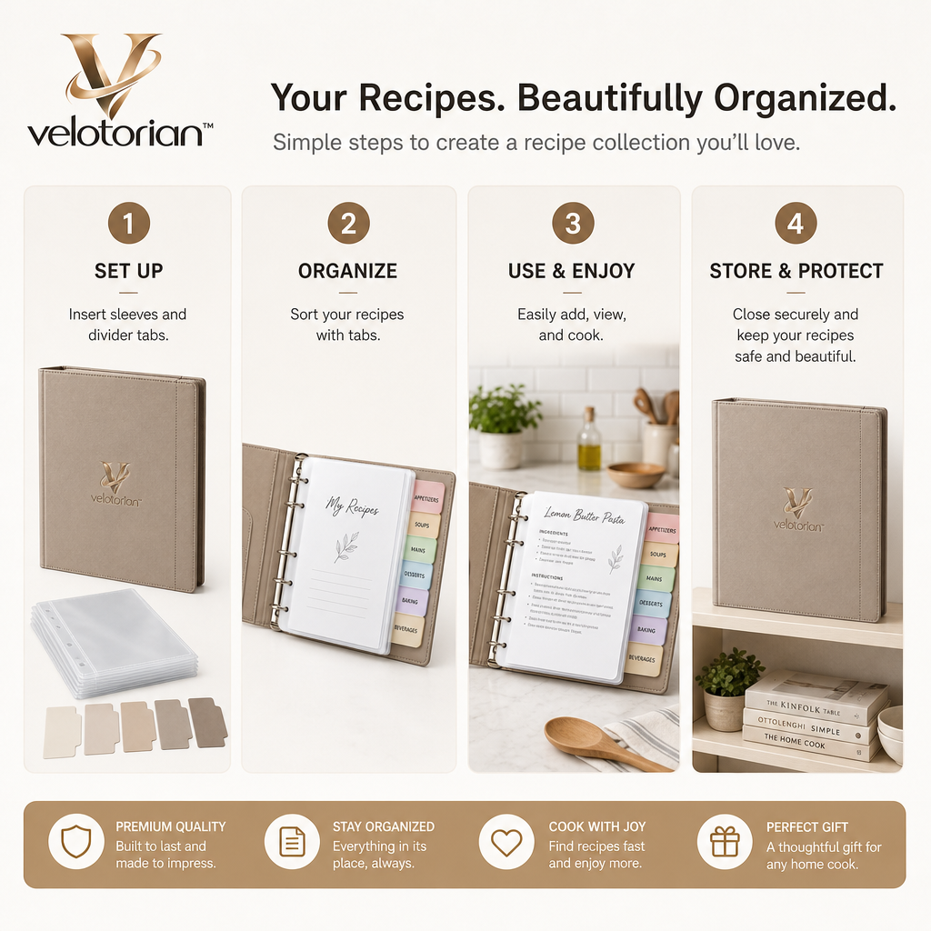 velotorian™ Orlisse Magnetic Recipe Binder — view 7