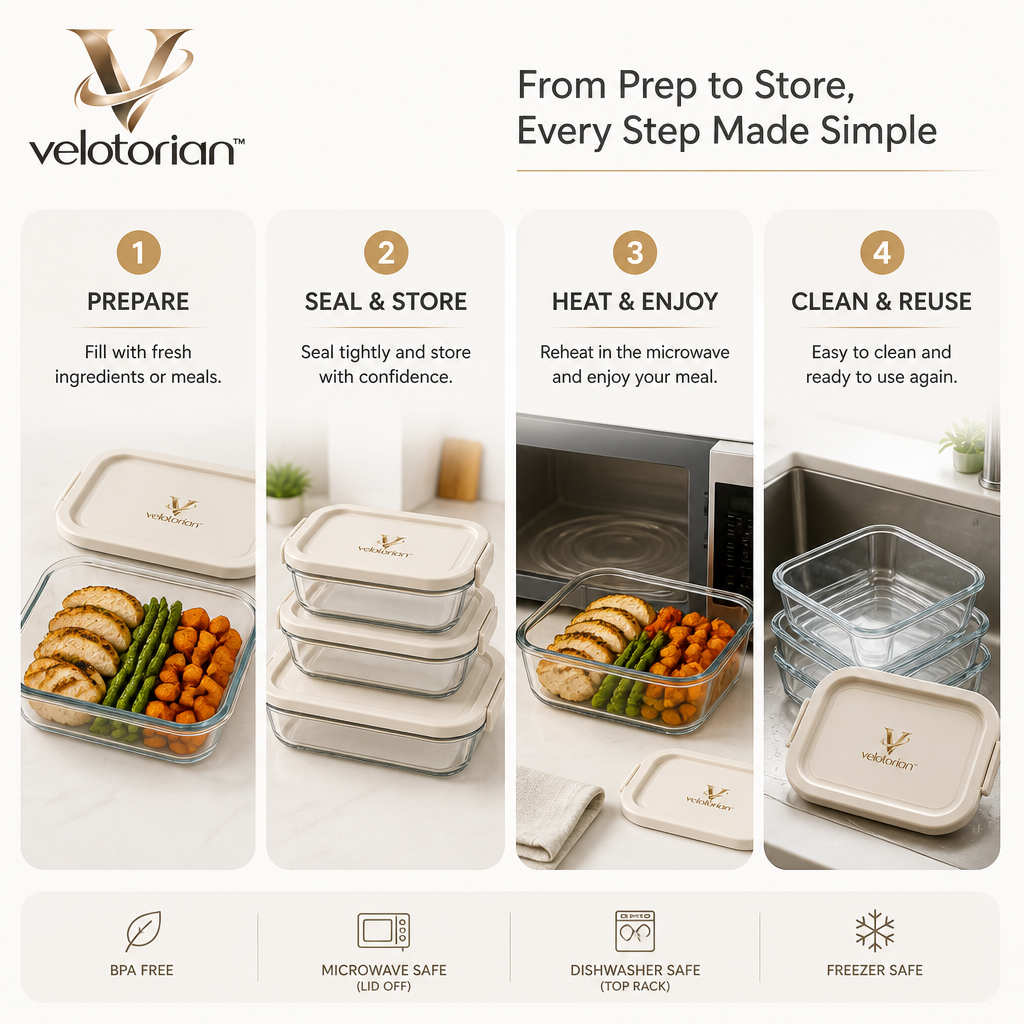 velotorian™ Norevia Temperature-Safe Baking Container Set — view 2