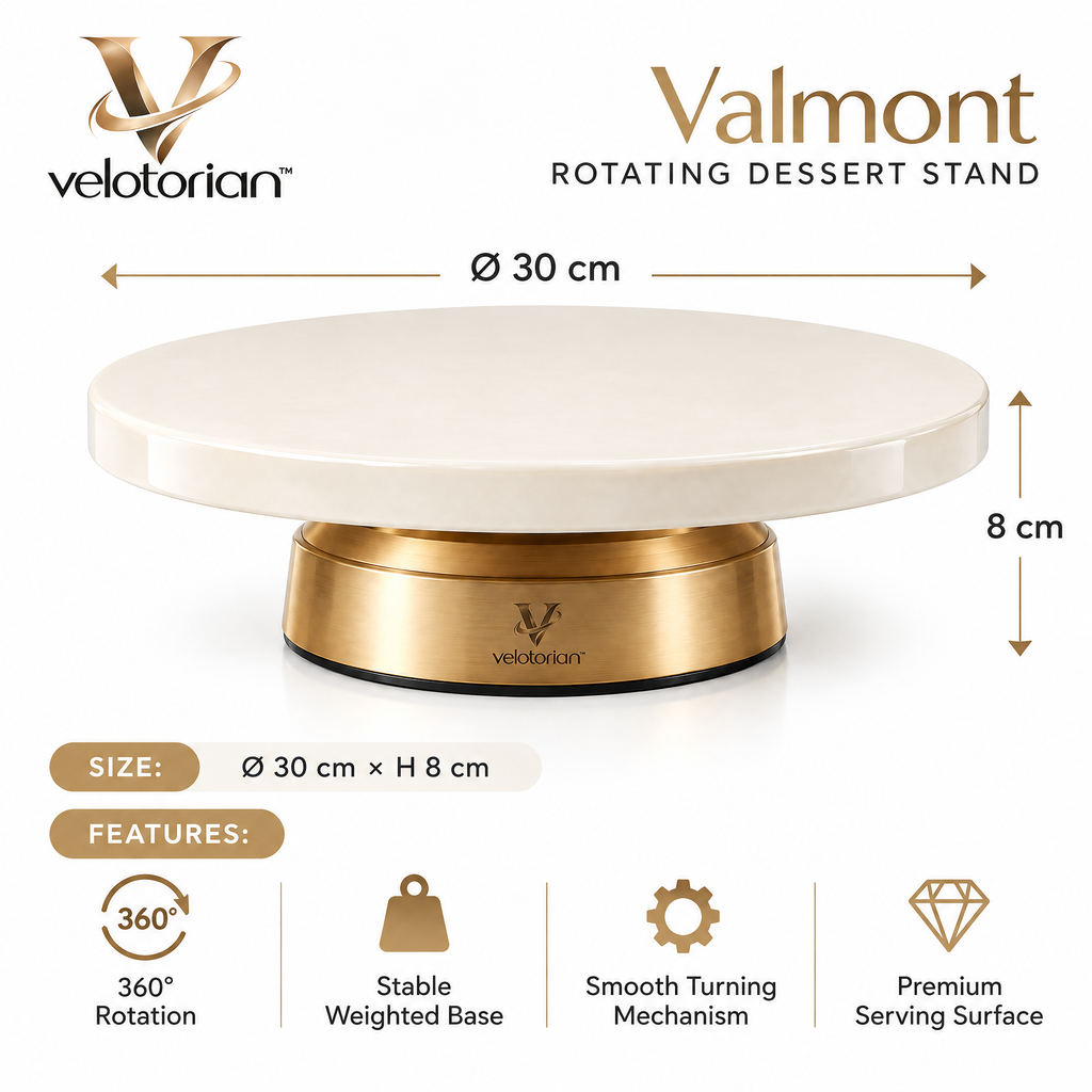 velotorian™ Valmont Rotating Dessert Stand — view 4