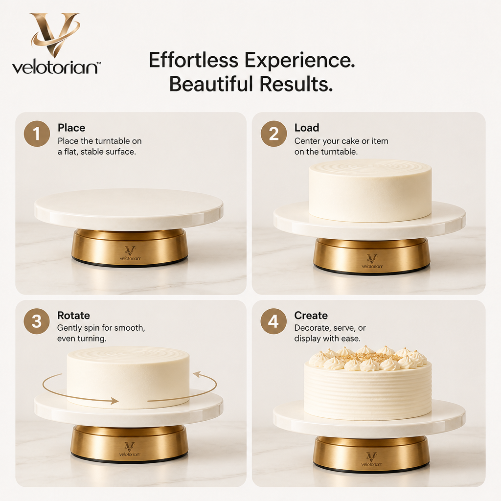 velotorian™ Valmont Rotating Dessert Stand — view 6