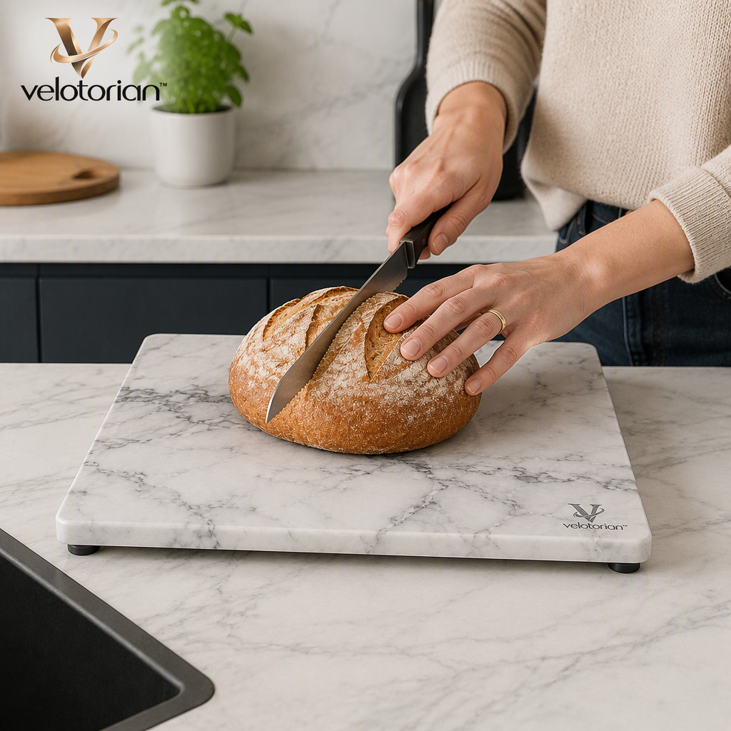 velotorian™ Solvane Marble Pastry Board — view 1