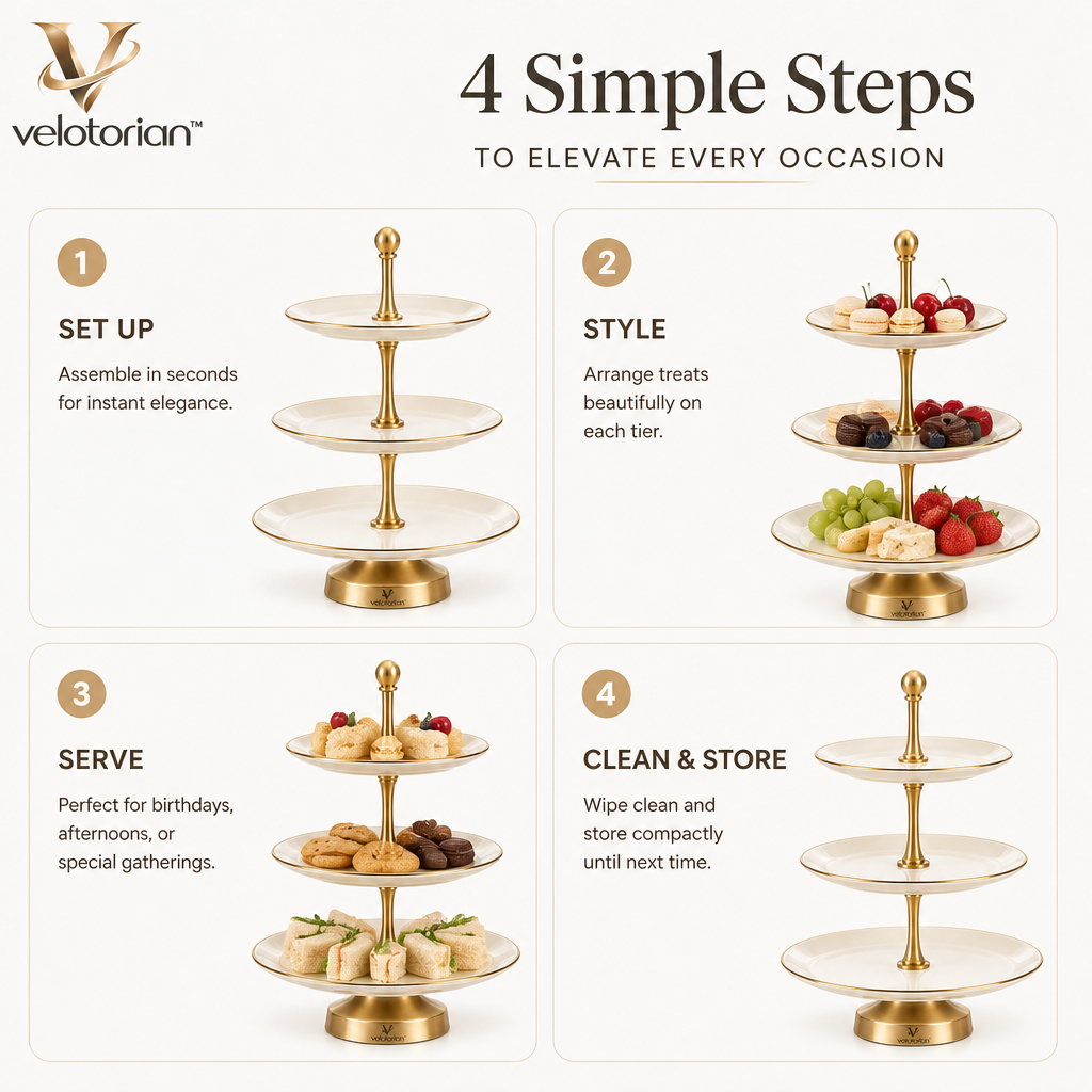 velotorian™ Montreve Layered Dessert Platter — view 3