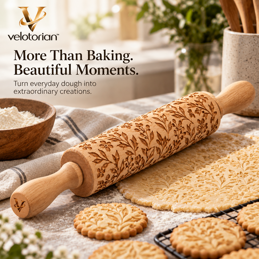 velotorian™ Aurelune Embossed Rolling Pin — view 5